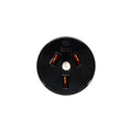 10A Flush 1.0mm Panel Mounting Plug Base Black